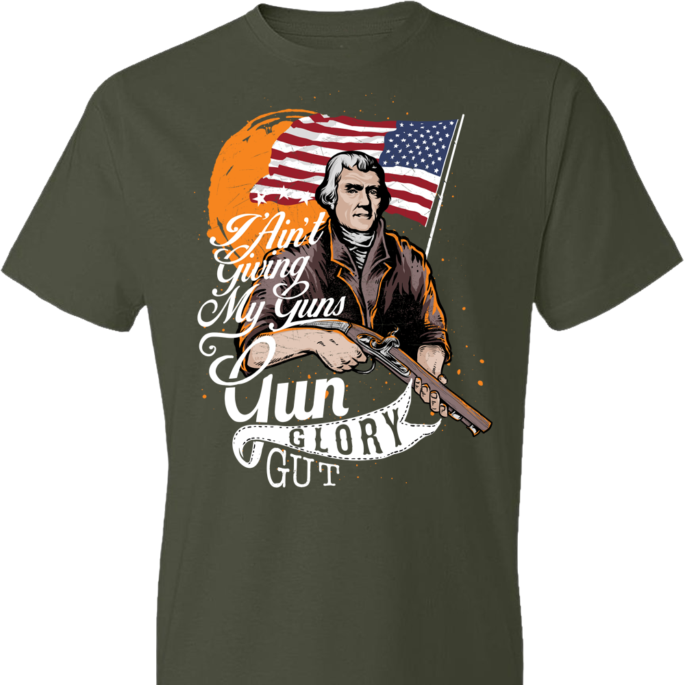 I Ain't Giving My Guns - Men's 2nd Amendment T-Shirt - City Green