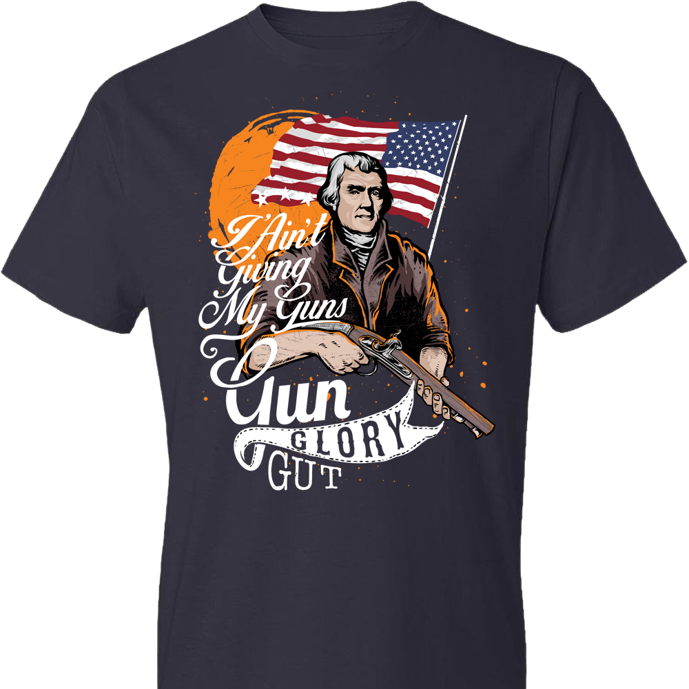 I Ain't Giving My Guns - Men's 2nd Amendment T-Shirt - Navy