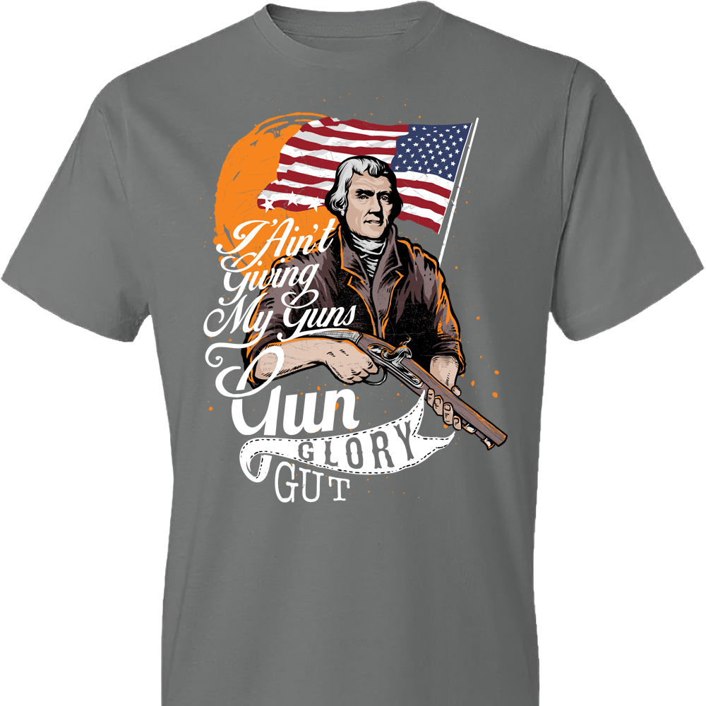 I Ain't Giving My Guns - Men's 2nd Amendment T-Shirt - Storm Grey