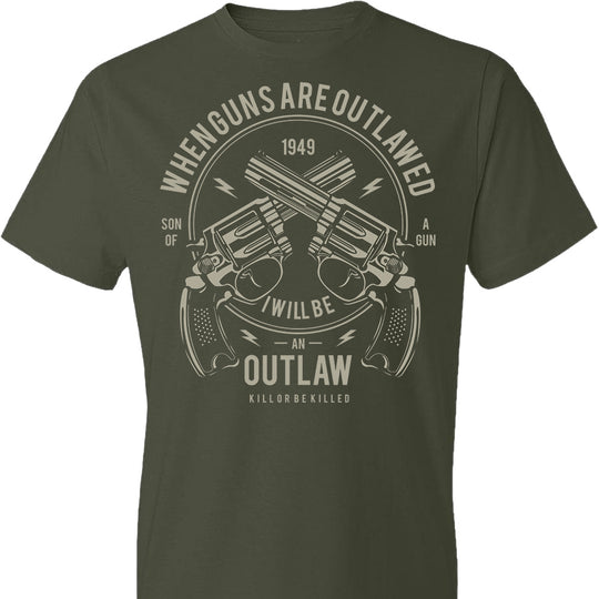 When Guns Are Outlawed, I Will Be an Outlaw Men's T-Shirt
