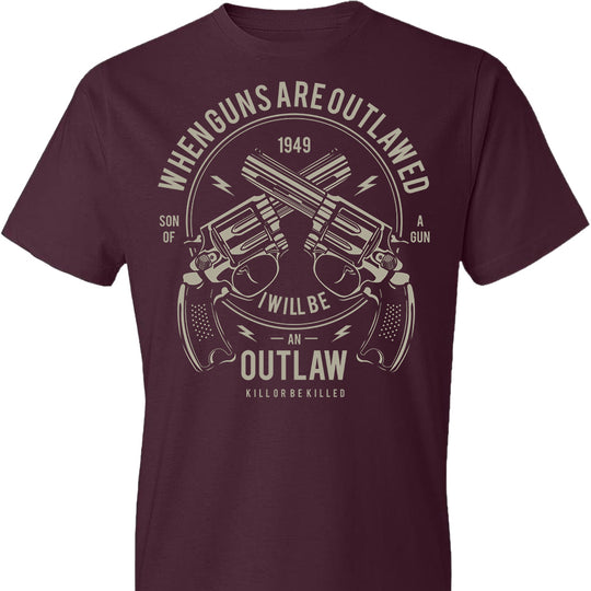 When Guns Are Outlawed, I Will Be an Outlaw Men's T-Shirt
