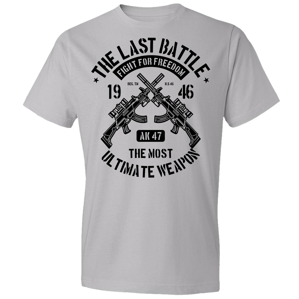 AK-47 The Most Ultimate Weapon - Men's Pro Gun Tee - Silver