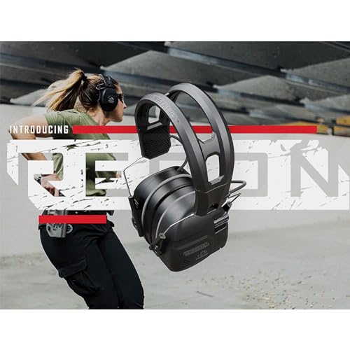 Walker's Recon Digital Muffs - Durable IPX4 Resistant Shooting Hearing Protection Electronic Muffs, 2 AAA Batteries Included