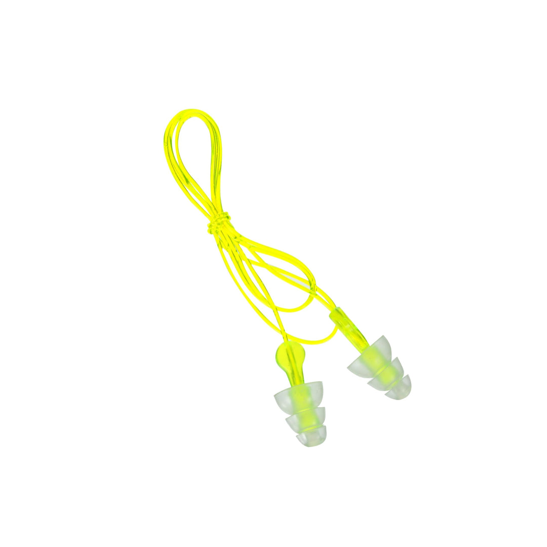 Peltor Sport Blasts Corded Disposable Earplugs 97081-10C, 2 Pair Pack, Neon Yellow