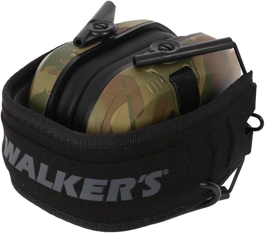 Walker's Earmuffs Slim Electronic - Multicam Camo Tan