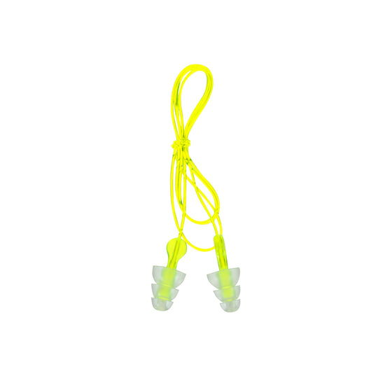 Peltor Sport Blasts Corded Disposable Earplugs 97081-10C, 2 Pair Pack, Neon Yellow