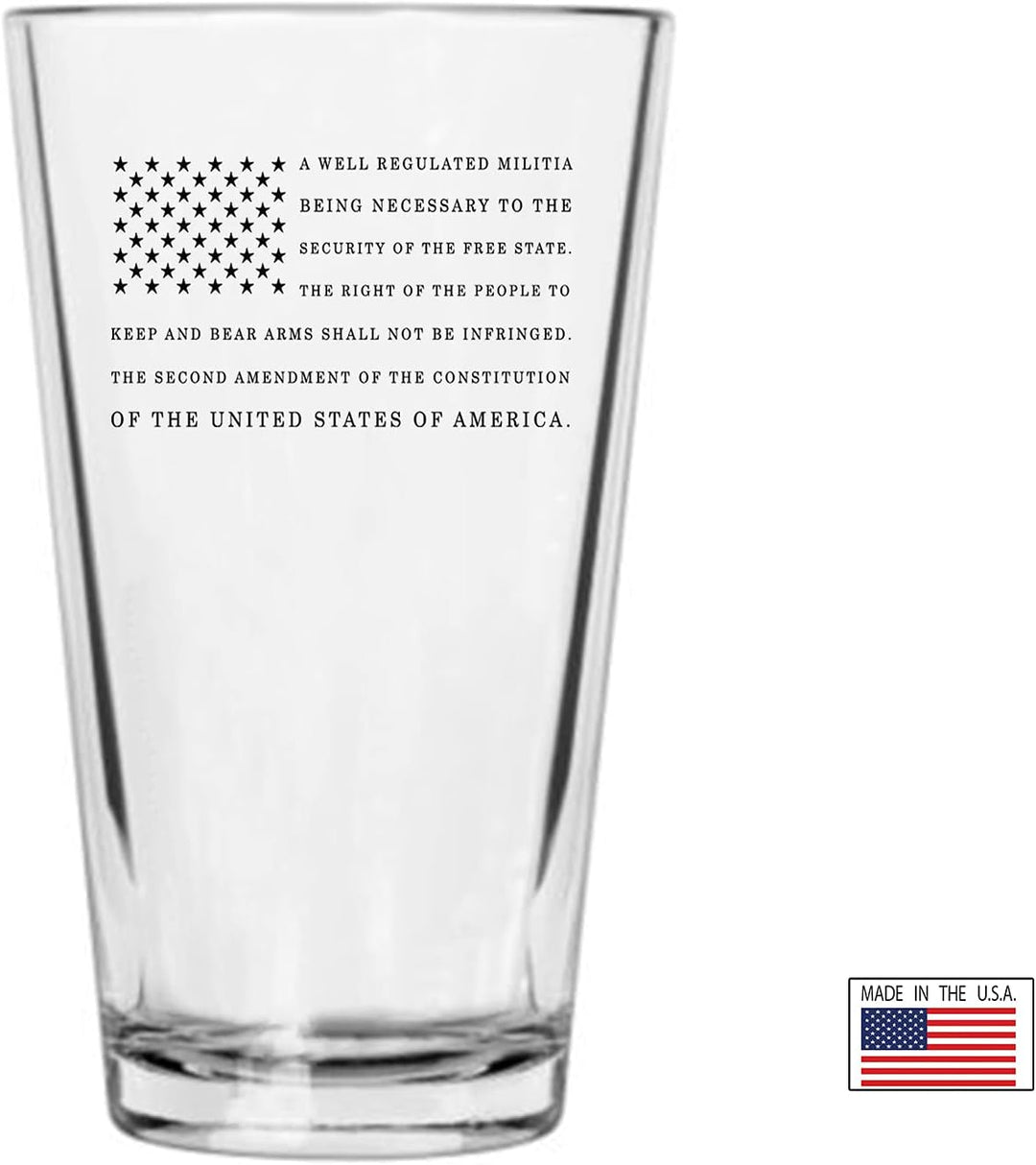 2nd Amendment Beer Glass (16 oz)