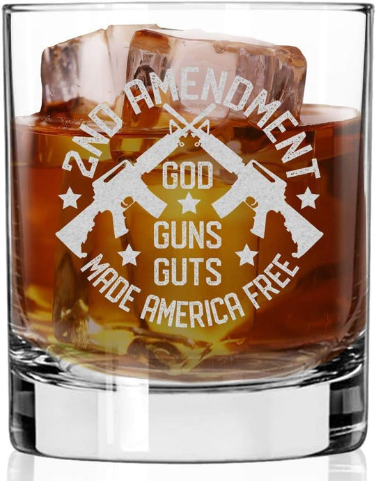 2nd Amendment Whiskey Glass (11 oz)