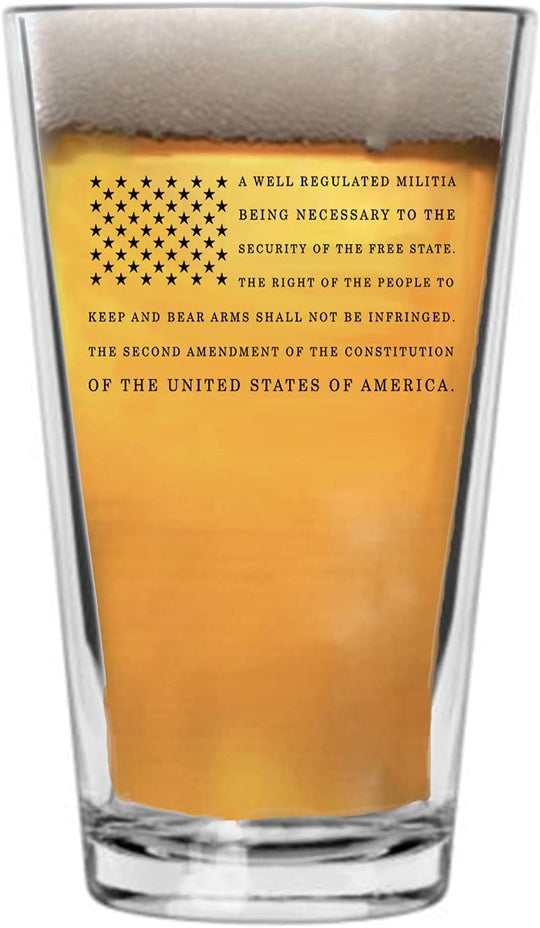 2nd Amendment Beer Glass (16 oz)