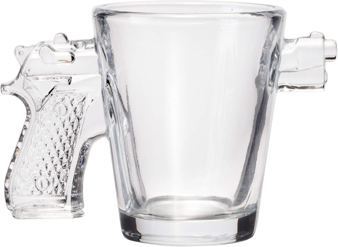 Shooter Shot Glass Set - Four 2 oz Pistol Glasses