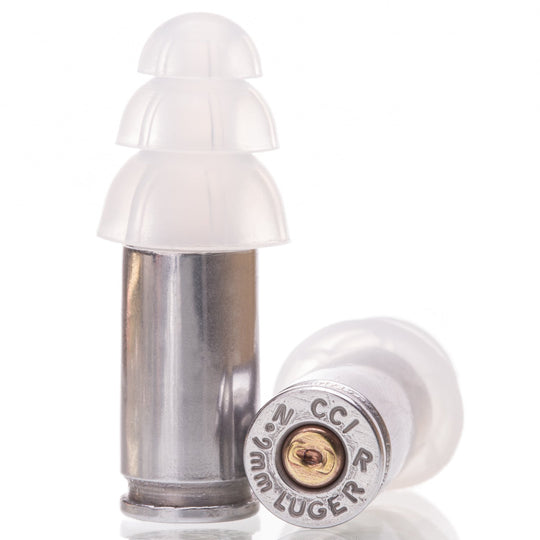 9MM Earplugs with Carry Case (Nickel)