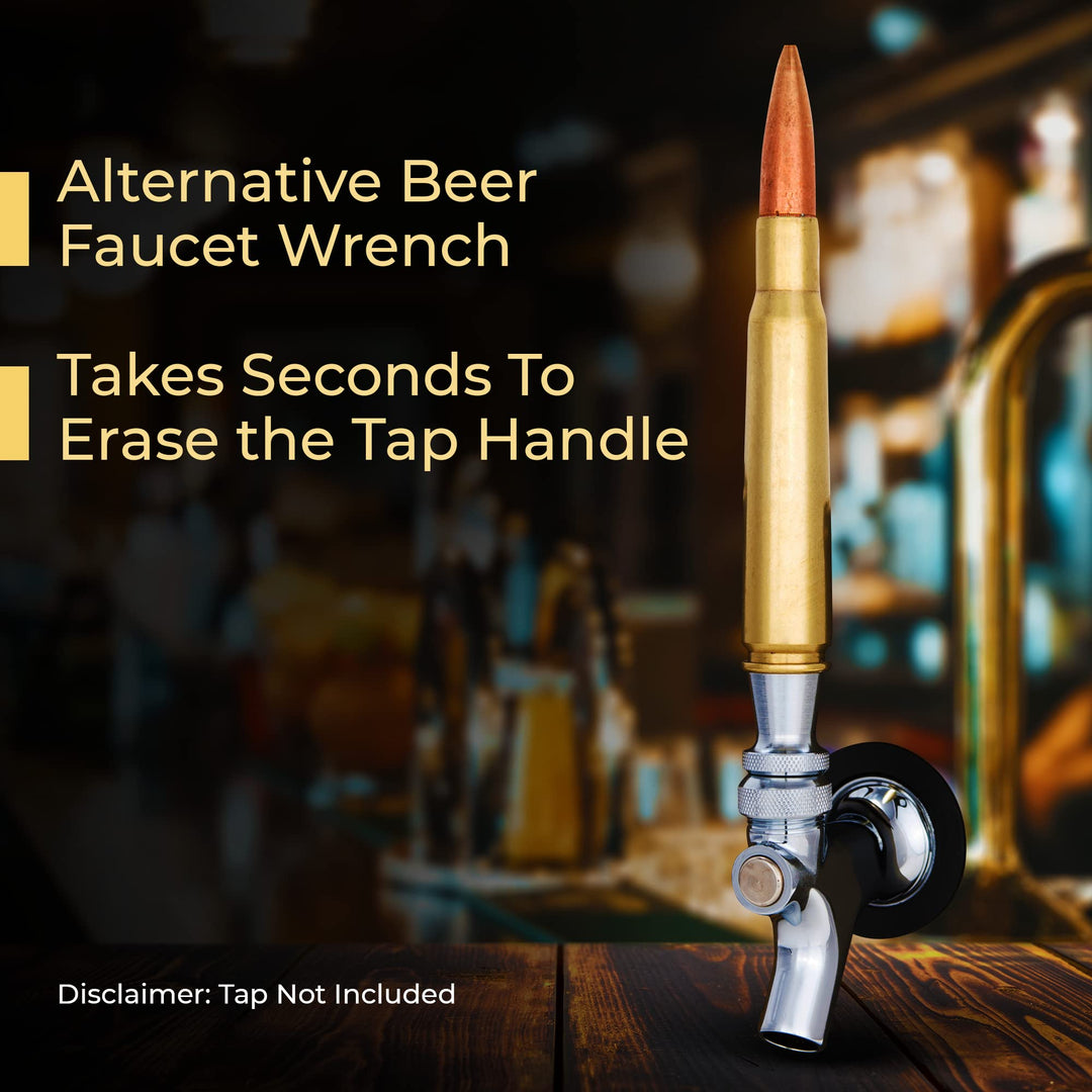 50 Caliber BMG Bullet Beer Tap Handle