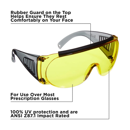 Allen Company - Ballistic Eye Protection for Men and Women - Shooting Glasses That Work with Prescription Glasses