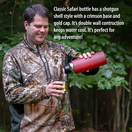 Classic Safari Shotgun Shell Vacuum Bottle (1 Liter)