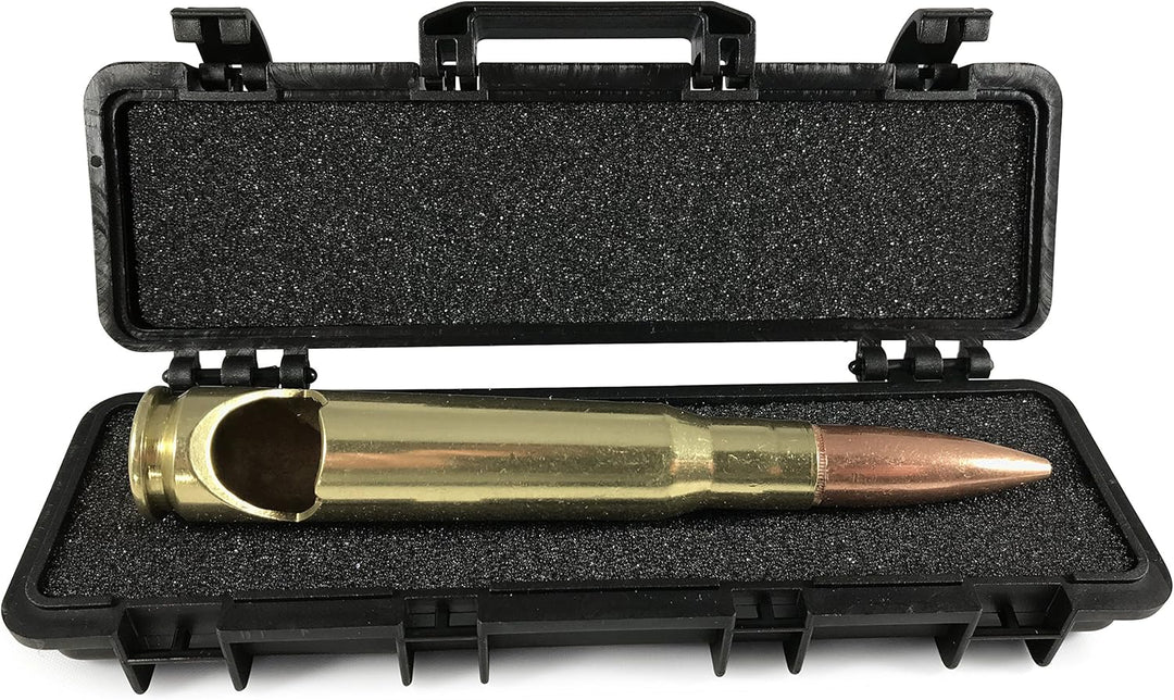 50 Caliber BMG Bottle Opener with Rifle Case Gift Box (Black)