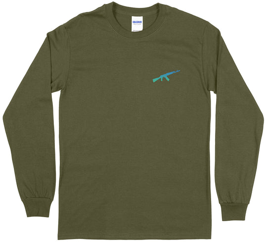 AK-47 Silhouette Long Sleeve T-Shirt