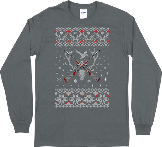 Hunting Ugly Christmas Sweater Long Sleeve T-Shirt