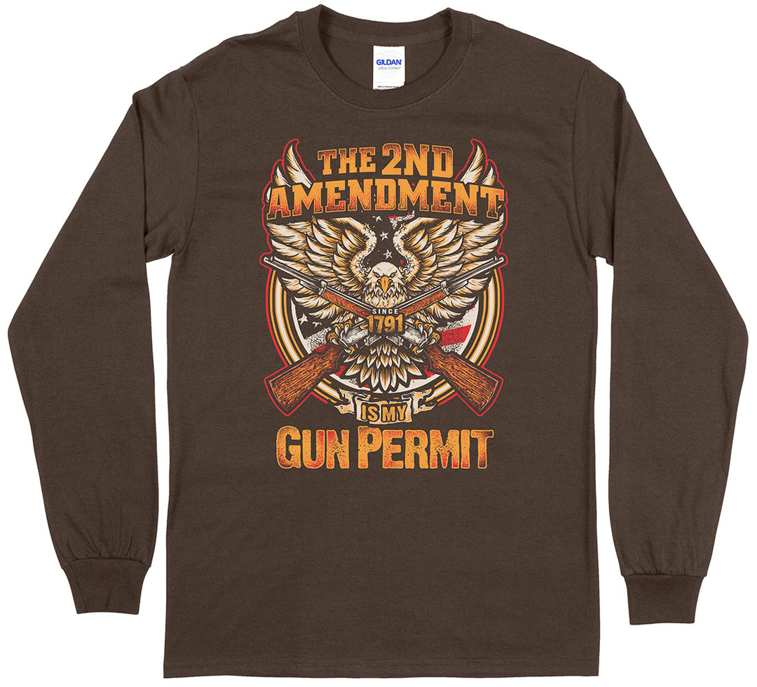 The 2nd Amendment is My Gun Permit Long Sleeve T-Shirt