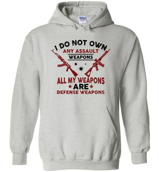 I Do Not Own Any Assault Weapons - 2nd Amendment Men's Hoodie - Sports Grey