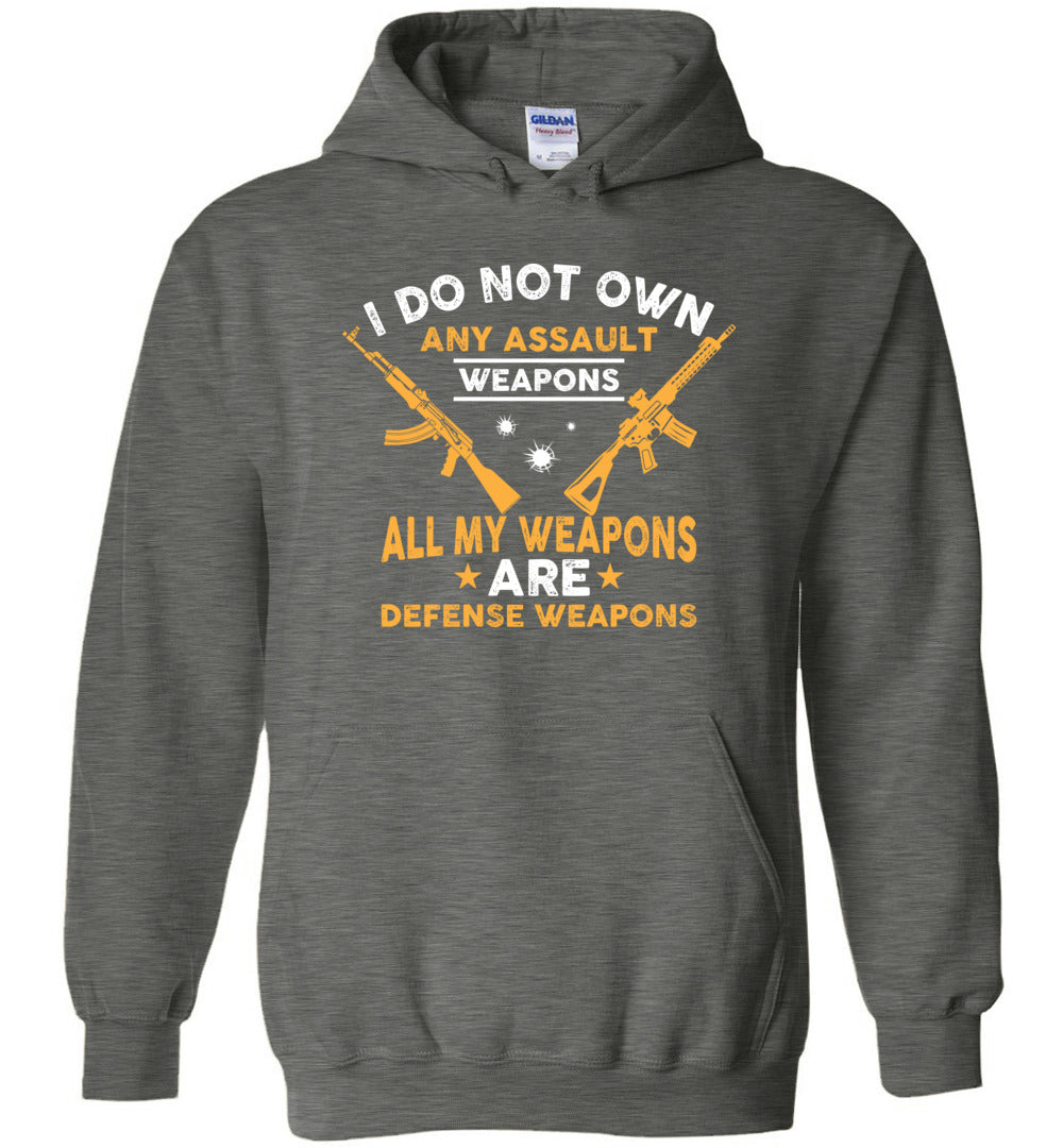 I Do Not Own Any Assault Weapons - 2nd Amendment Men's Hoodie - Dark Heather