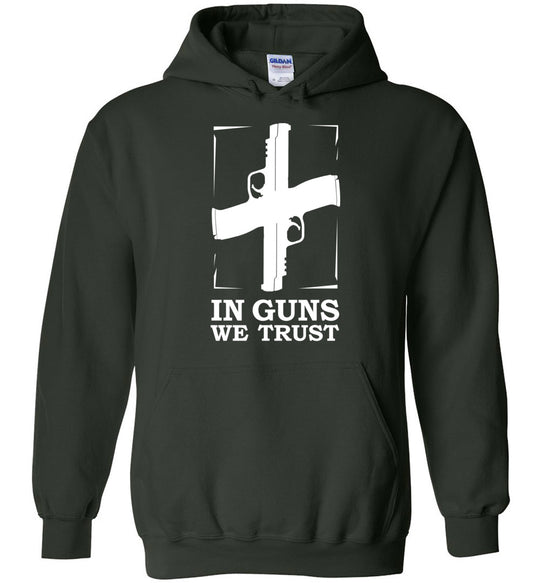 In Guns We Trust - Shooting Men's Hoodie - Green
