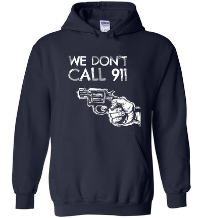 We Don't Call 911 - Men’s Pro Gun Shooting T-shirt - Navy
