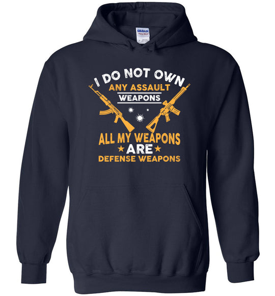 I Do Not Own Any Assault Weapons - 2nd Amendment Men's Hoodie - Navy