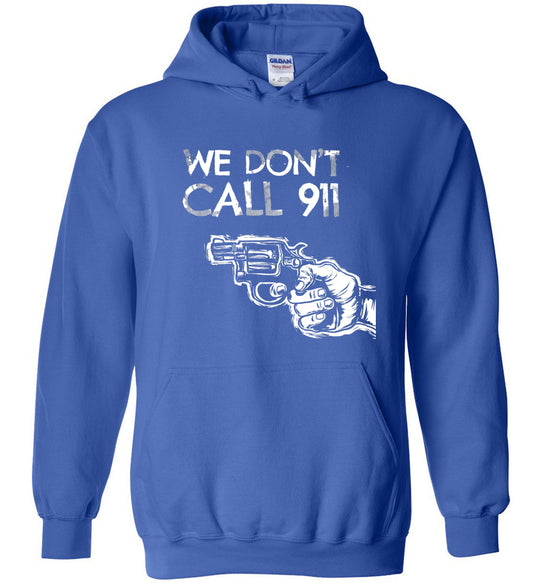 We Don't Call 911 - Men's Pro Gun Shooting T-shirt - Blue