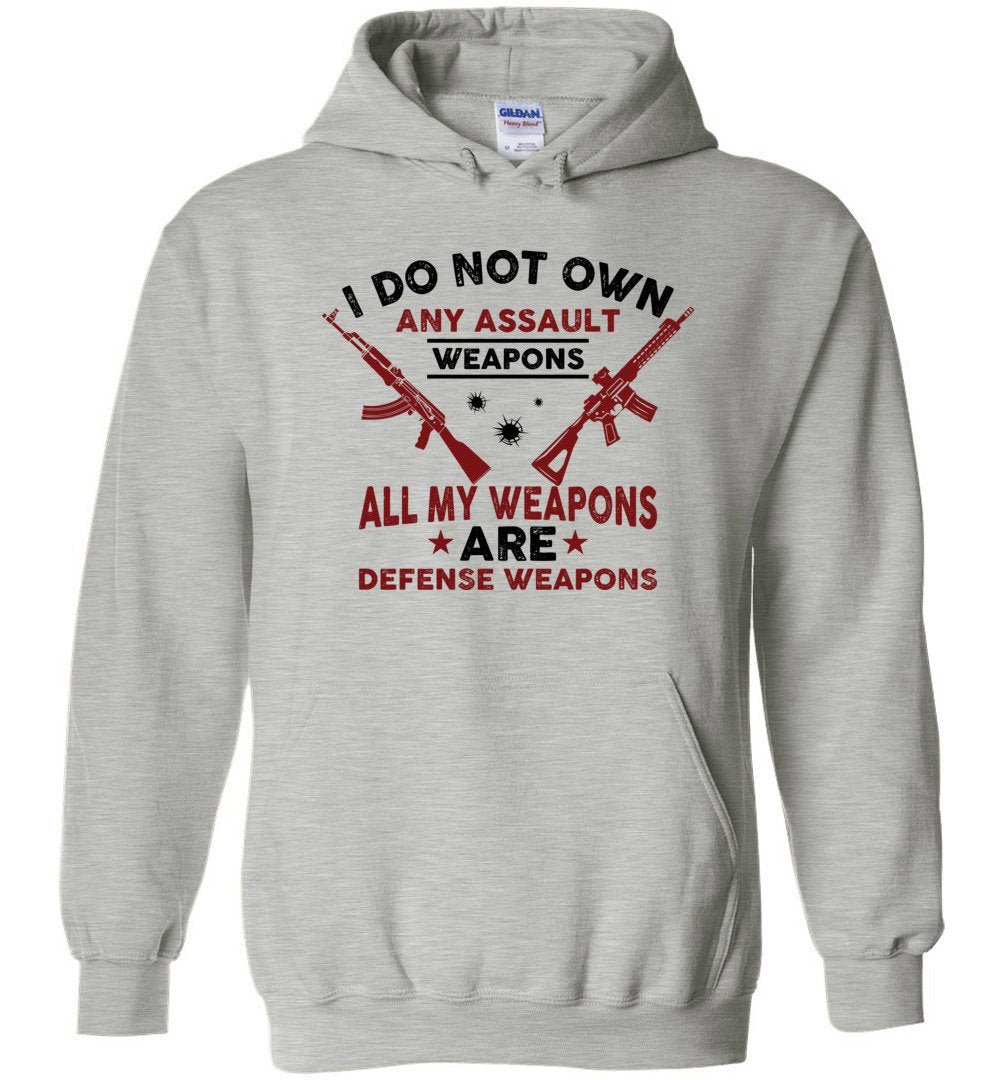I Do Not Own Any Assault Weapons - 2nd Amendment Men's Hoodie - Sports Grey