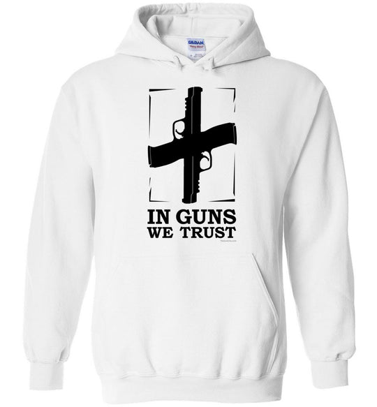 In Guns We Trust - Shooting Men's Hoodie - White