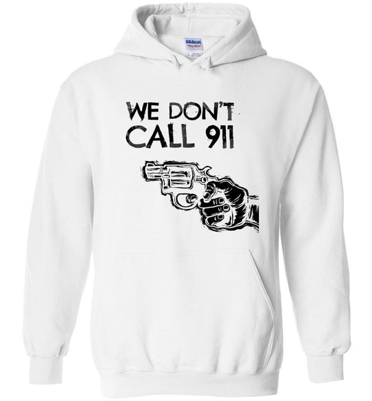 We Don't Call 911 - Men's Pro Gun Shooting T-shirt - White