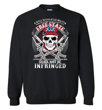 The right of the people to keep and bear arms shall not be infringed - Men's 2nd Amendment Sweatshirt - Black