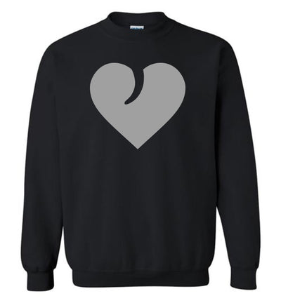 I Love Guns, Heart and Trigger - Men's 2nd Amendment Apparel - Black Sweatshirt