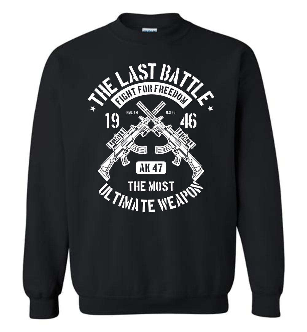 AK-47 The Most Ultimate Weapon - Men's Pro Gun Sweatshirt - Black