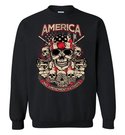 2nd Amendment Patriots - Pro Gun Men's Apparel - Black Sweatshirt