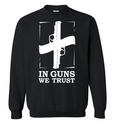 In Guns We Trust - Shooting Men's Sweatshirt - Black