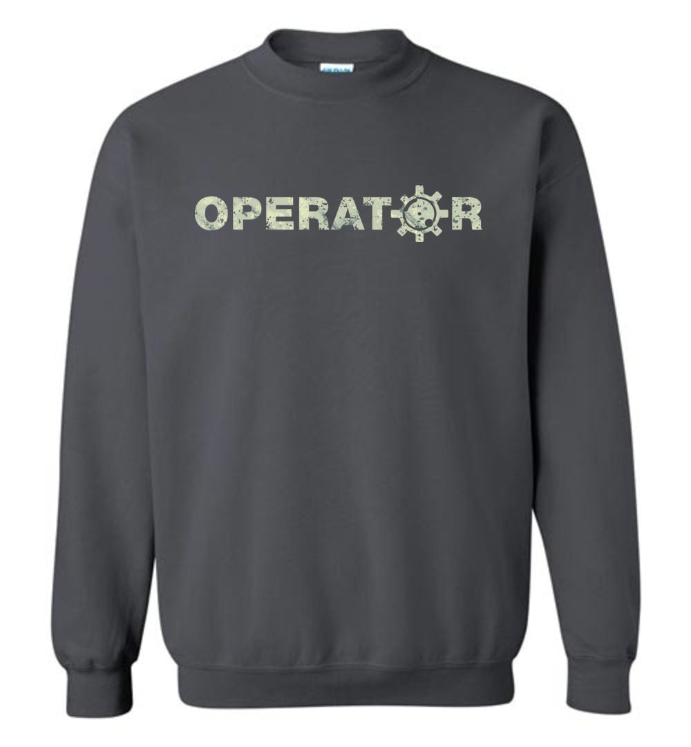 AR-15 Bolt Face Operator - Men's Pro Gun Sweatshirt -  Grey