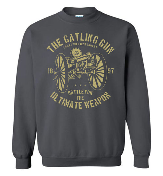 The Gatling Gun - Men's Sweatshirt - Charcoal