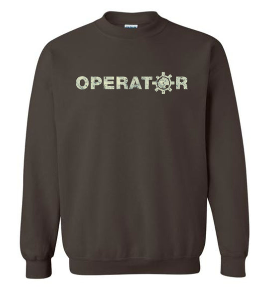 AR-15 Bolt Face Operator - Men's Pro Gun Sweatshirt -  Brown