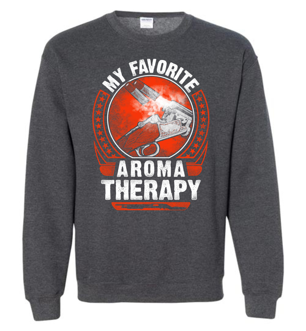 My Favorite Aroma Therapy - Pro Gun Men's Sweatshirt - Dark Heather