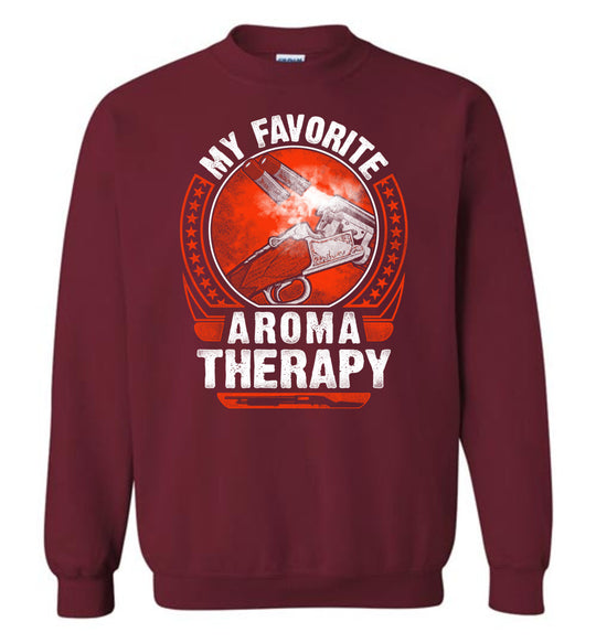 My Favorite Aroma Therapy - Pro Gun Men's Sweatshirt - Garnet