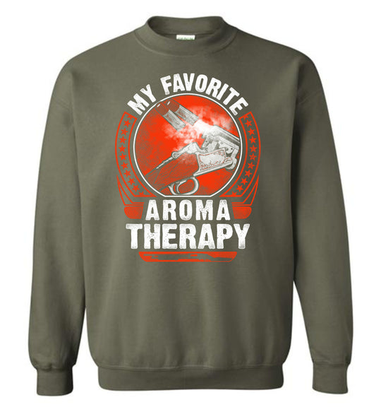 My Favorite Aroma Therapy - Pro Gun Men's Sweatshirt - Military Green