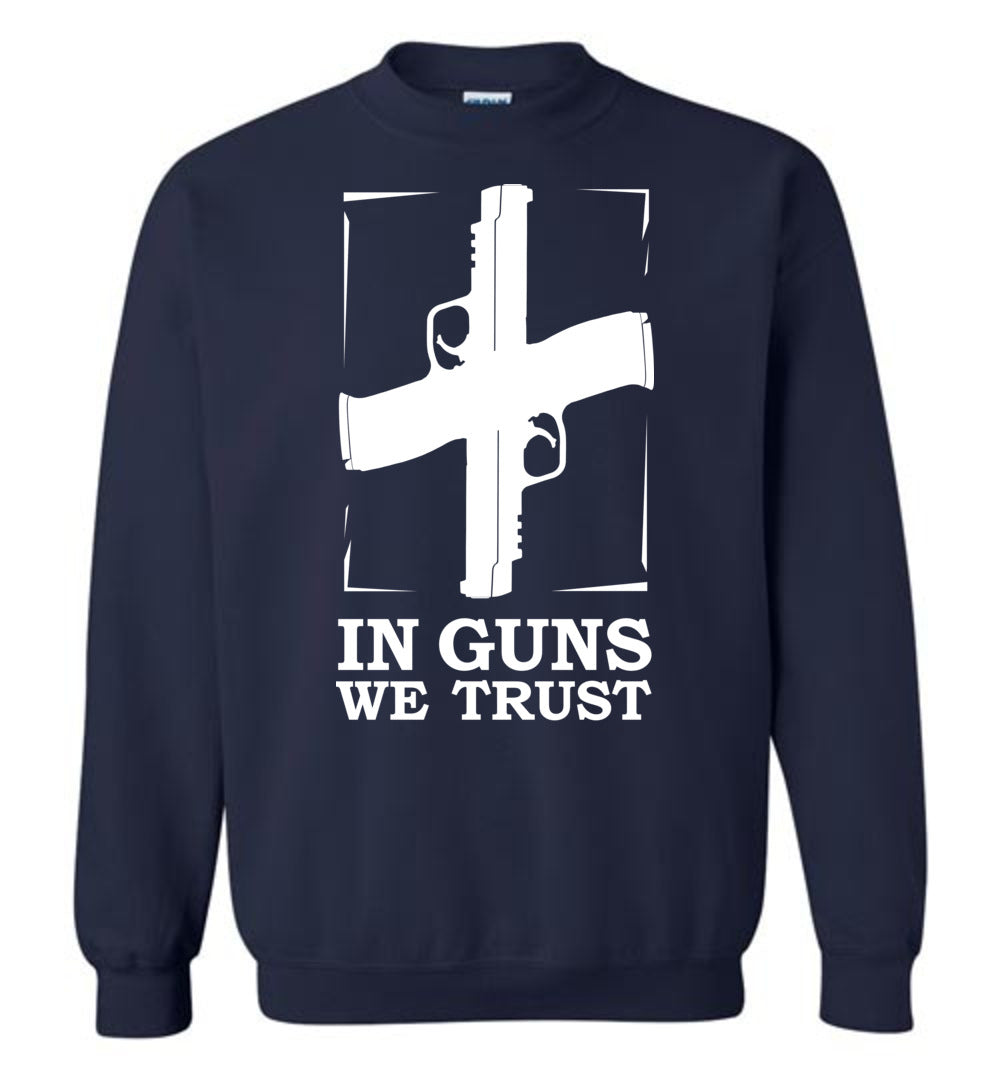 In Guns We Trust - Shooting Men's Sweatshirt - Navy
