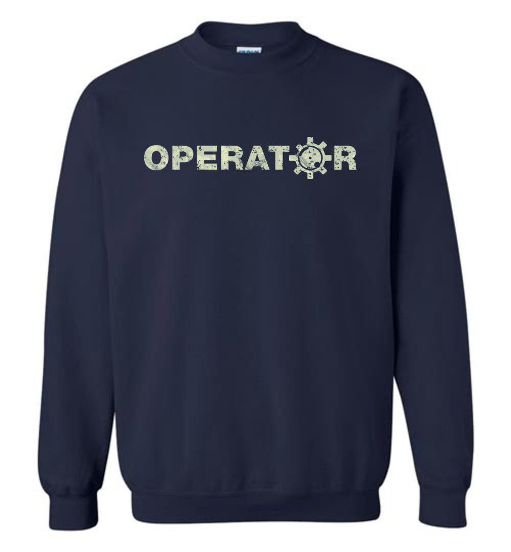 AR-15 Bolt Face Operator - Men's Pro Gun Sweatshirt -  Dark Blue