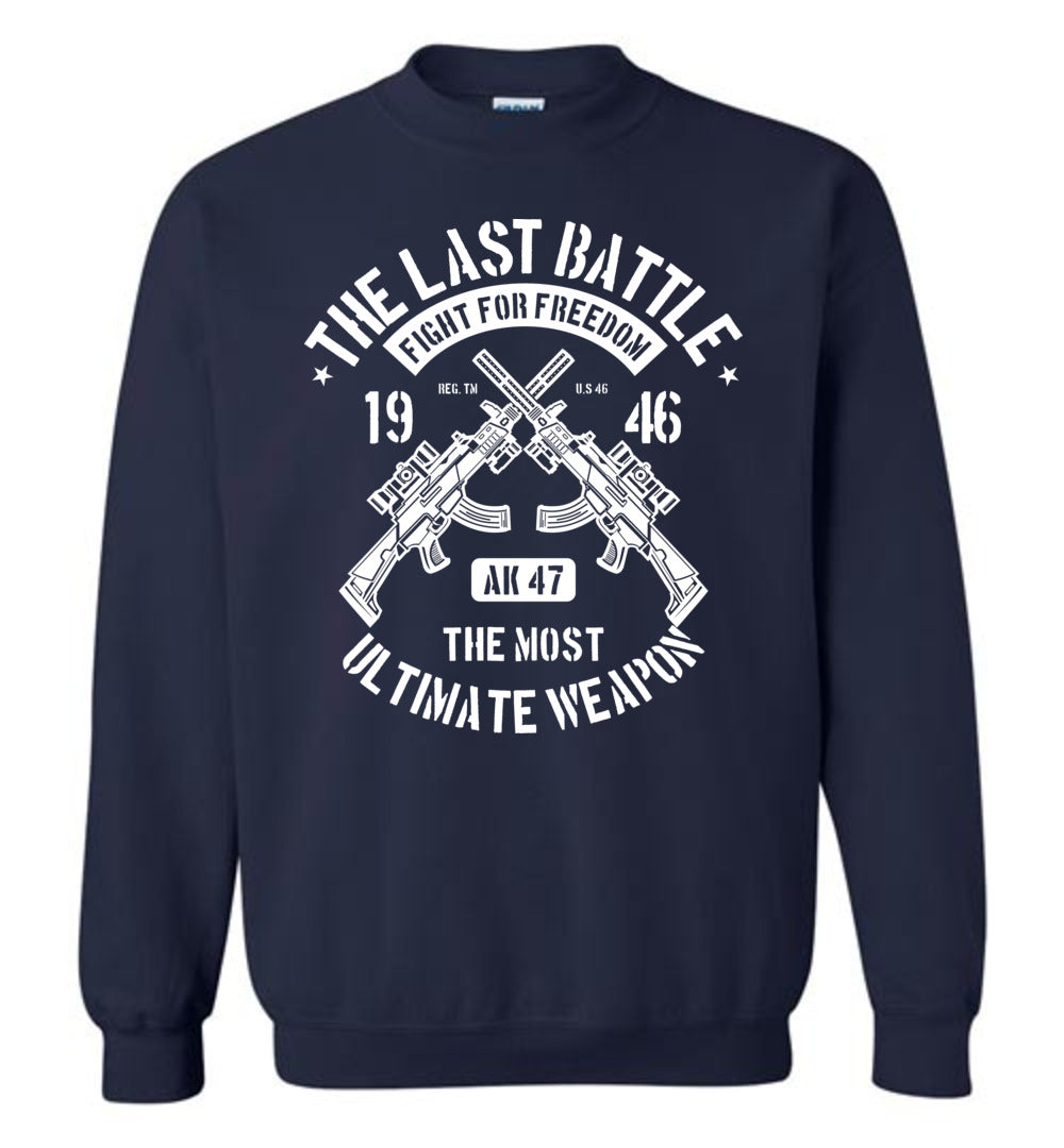 AK-47 The Most Ultimate Weapon - Men's Pro Gun Sweatshirt - Navy