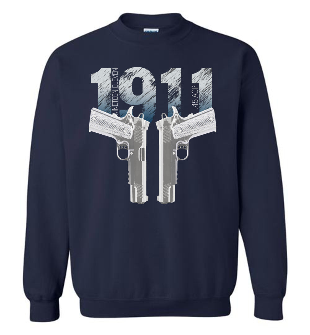 Colt 1911 Handgun - 2nd Amendment Sweatshirt - Navy