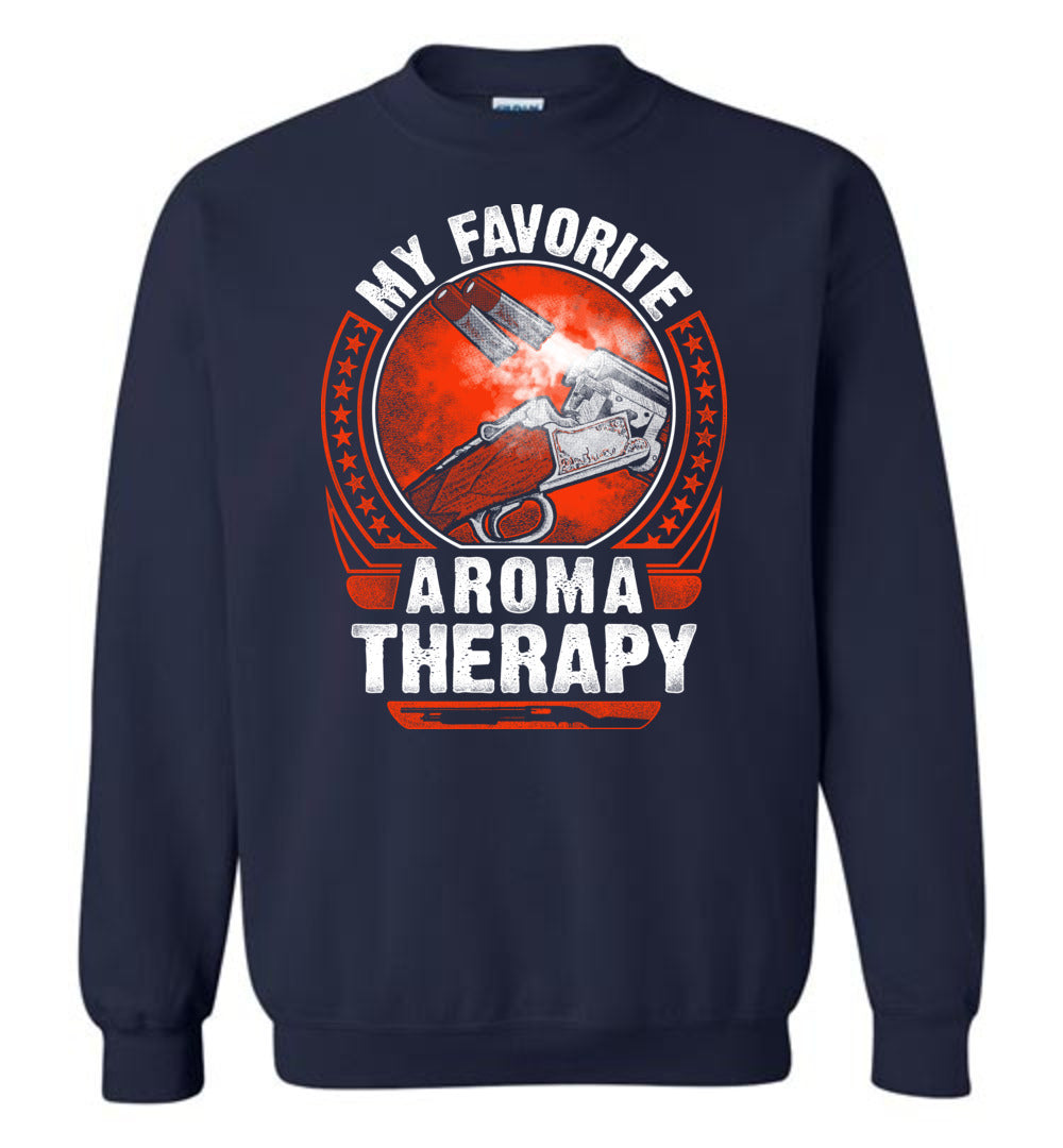 My Favorite Aroma Therapy - Pro Gun Men's Sweatshirt - Navy