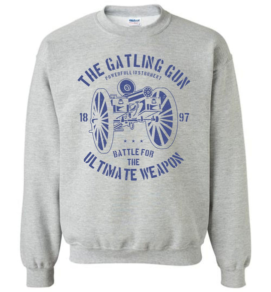 The Gatling Gun - Men's Sweatshirt - Sports Grey