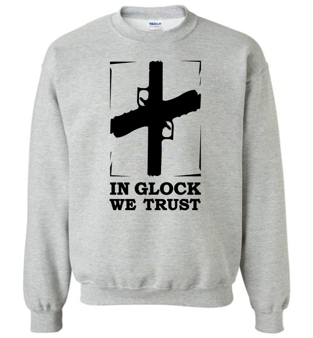 In Glock We Trust - Pro Gun Men’s Sweatshirt - Sports Grey