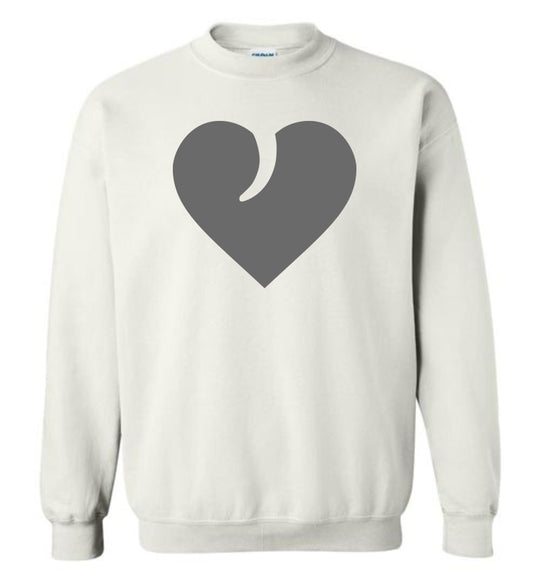 I Love Guns, Heart and Trigger - Men's 2nd Amendment Apparel - White Sweatshirt